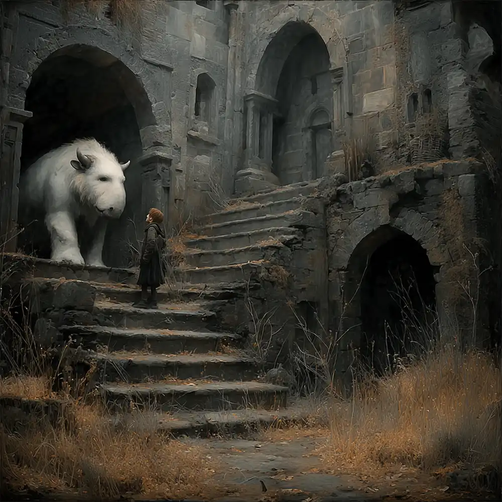 The Guardian Beneath the Ruins